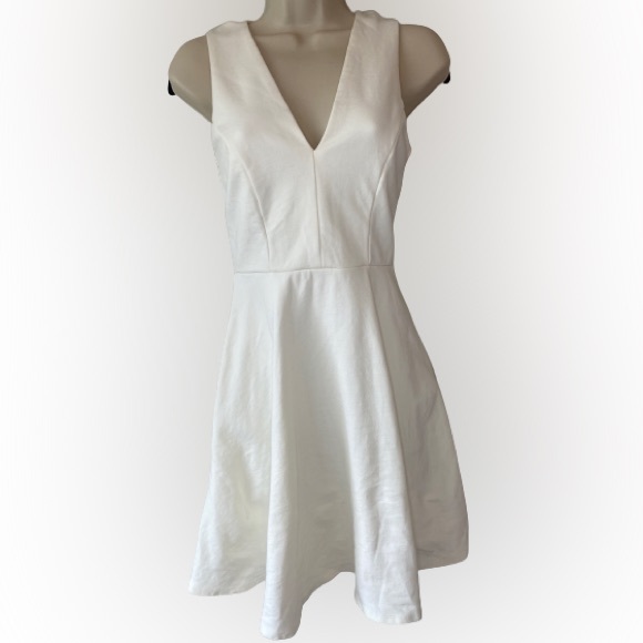 Lulus White Skater Dress | Size Small - Picture 3 of 7